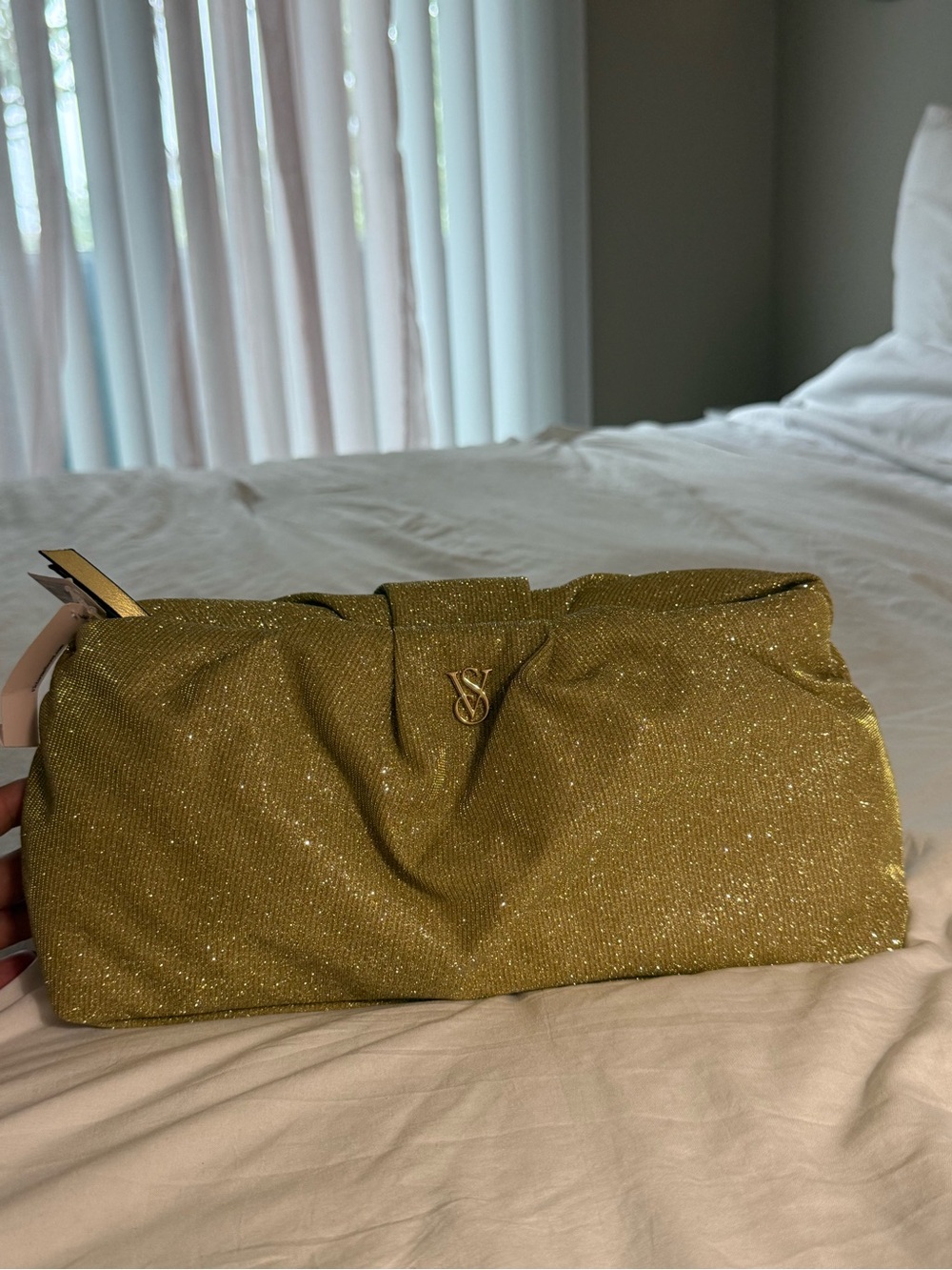 Victoria's Secret Glitter Gold Clutch